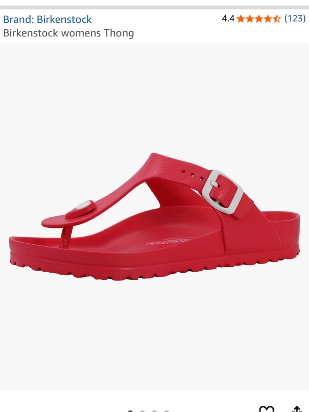 EUC Women’s Birkenstock Gizeh rubber sandals size 41  (US 10.5) color Coral - Picture 6 of 9